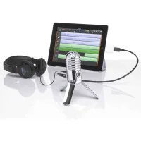 Samson Meteor Mic katlanır bacakları ve yan profil