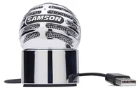 Samson Meteorite USB mikrofon krom gövde ön görünüm