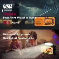 XHDATA D-608WB 7 NOAA hava kanalı taraması ve SOS alarmı