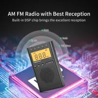 TOMASHI AM/FM Portatif Cep Radyosu