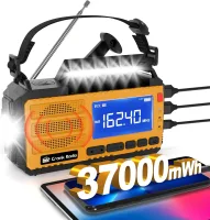 Yesiwtc Güneş Enerjili El Kranklı Acil Durum Radyosu