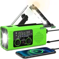 NITIGO 4000mAh Güneş Enerjili El Kranklı Acil Durum Radyosu