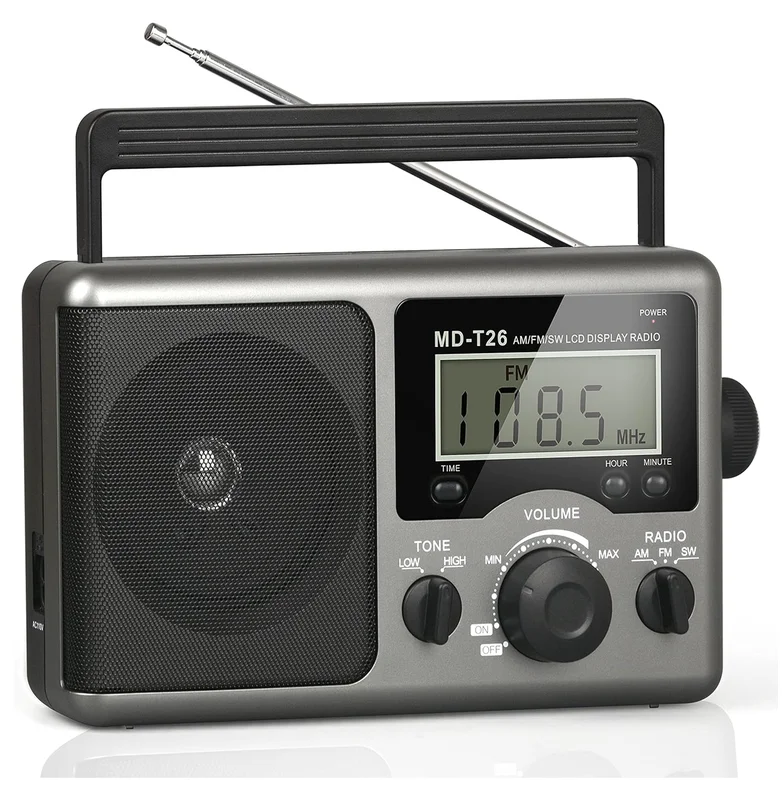 Givoust Taşınabilir AM/FM DSP Dijital Radyo