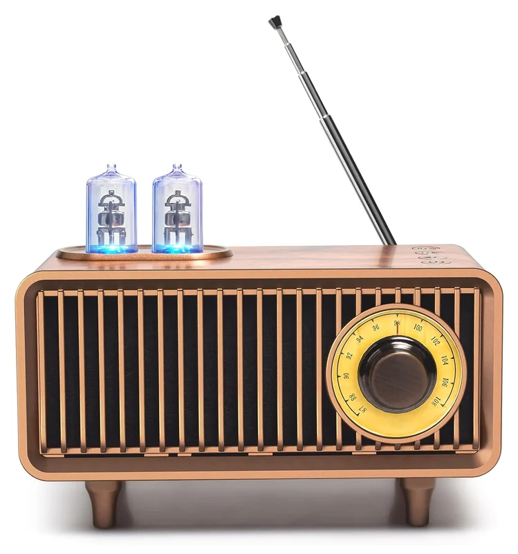 COLSUR Retro Vintage Radyo – AM/FM, Bluetooth 5.1, 9 Saat Pil