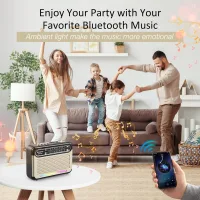 G Keni radyo Bluetooth ile telefondan müzik çalarken, ortam ışığı yanıyor