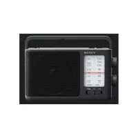 Sony ICF-506 radyonun ön paneli ve FM/AM kadranı yakın çekim