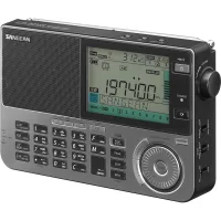 Sangean ATS-909X2 grafit radyo sağ açıdan, kısa dalga anten girişi