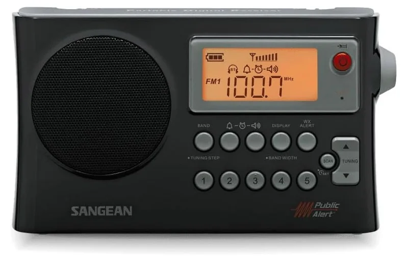 Sangean PR-D4W Taşınabilir Radyo – AM/FM, 25 Hafıza, Bant Daraltma