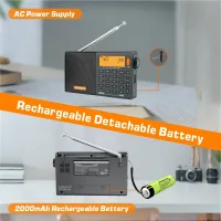 XHDATA D-808 çıkarılabilir 2000 mAh şarjlı pil ve USB şarj