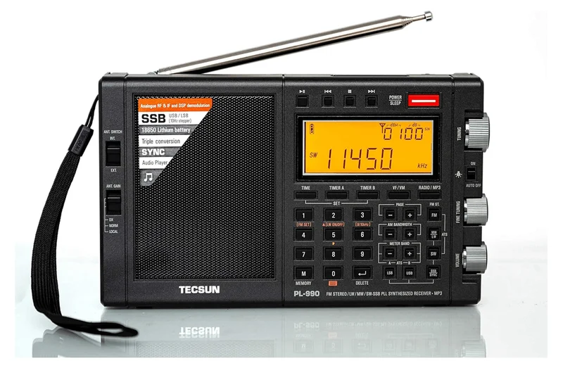 Tecsun PL-990 Dijital Dünya Bandı Radyo & MP3 Çalar - SSB/DSP/FM/AM