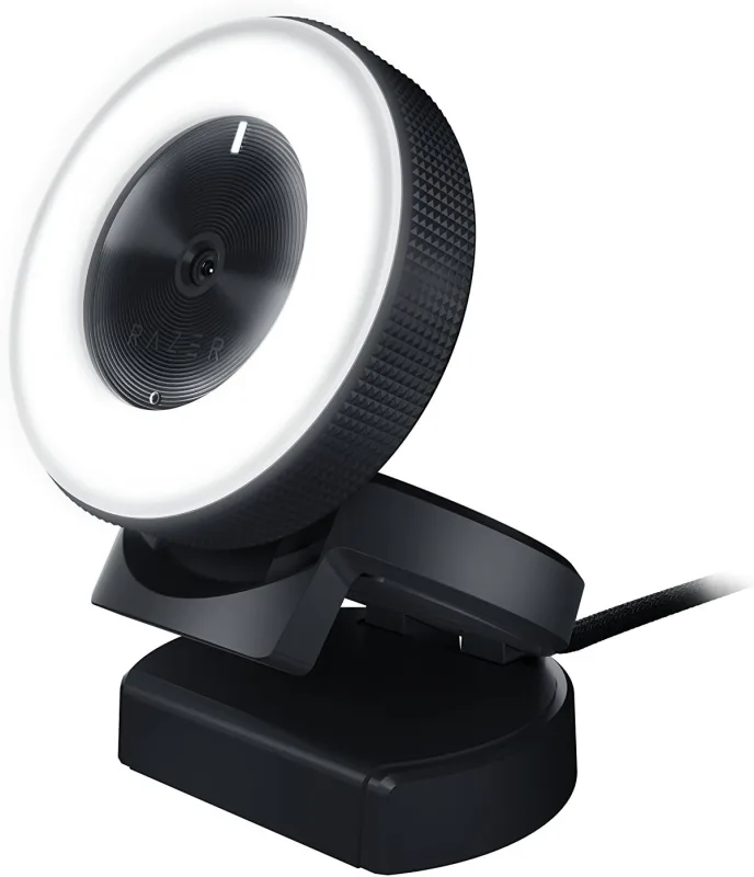 Razer Kiyo Webcam — 1080p, Ayarlanabilir Dahili Ring Light, Otomatik Odak