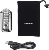 Samson Meteor Mic Titanyum USB bağlantı ve arka panel